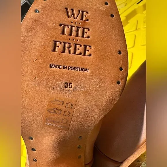 NEW FREE PEOPLE WE THE FREE WESLEY ANKLE BOOT IN PAPAYA - Picture 7 of 7